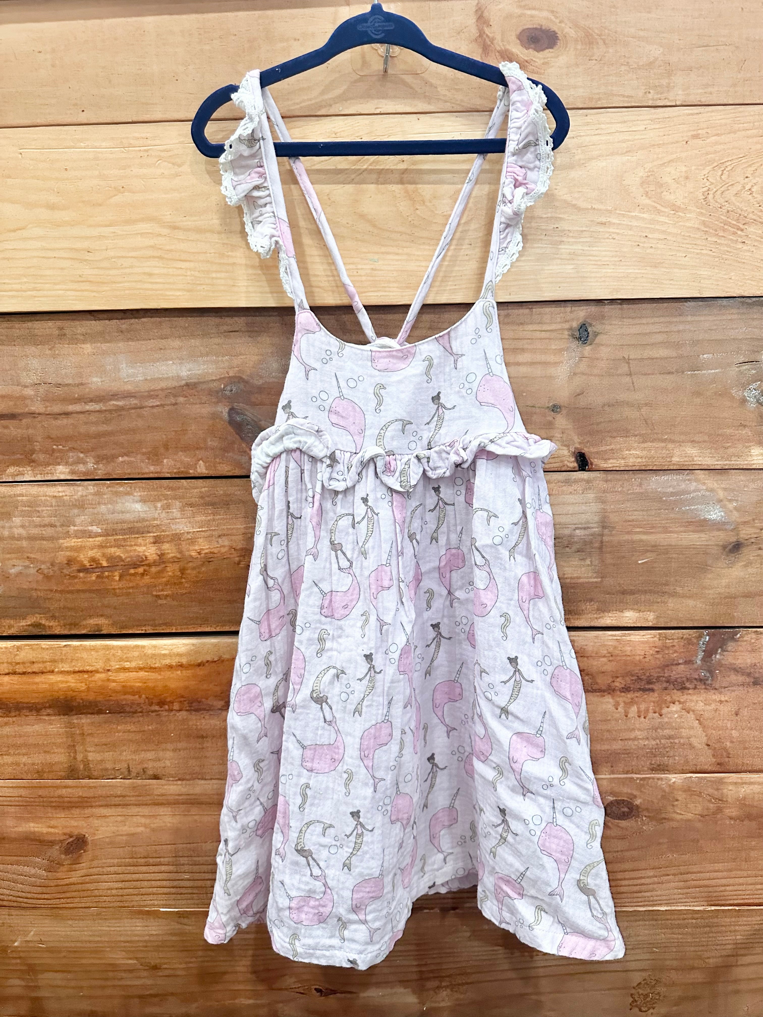 Cheeky Plum Narwhal Dress Size 4T