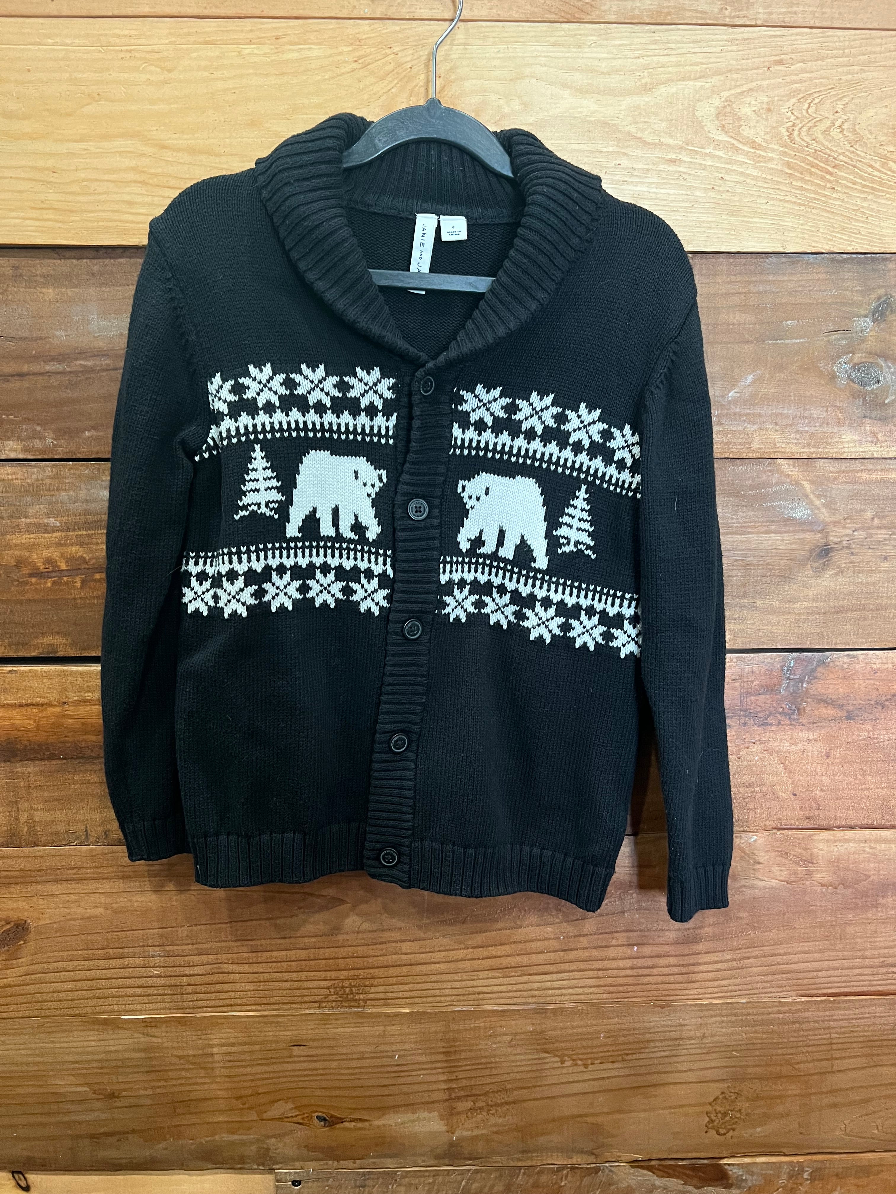 Janie & Jack Black Sweater Size 6