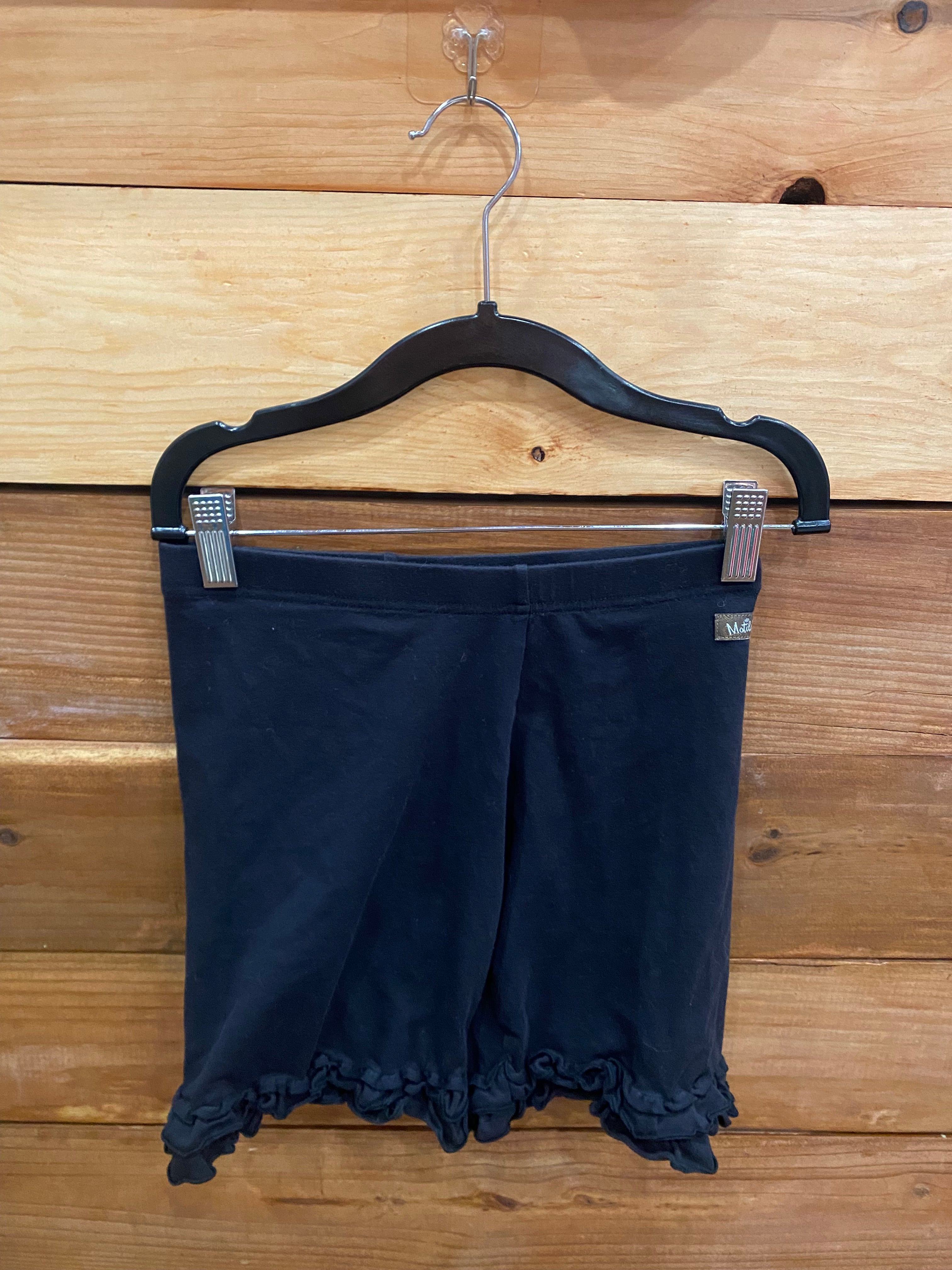Matilda Jane Girl's Size Medium Solid Black Fitted Soft Cotton