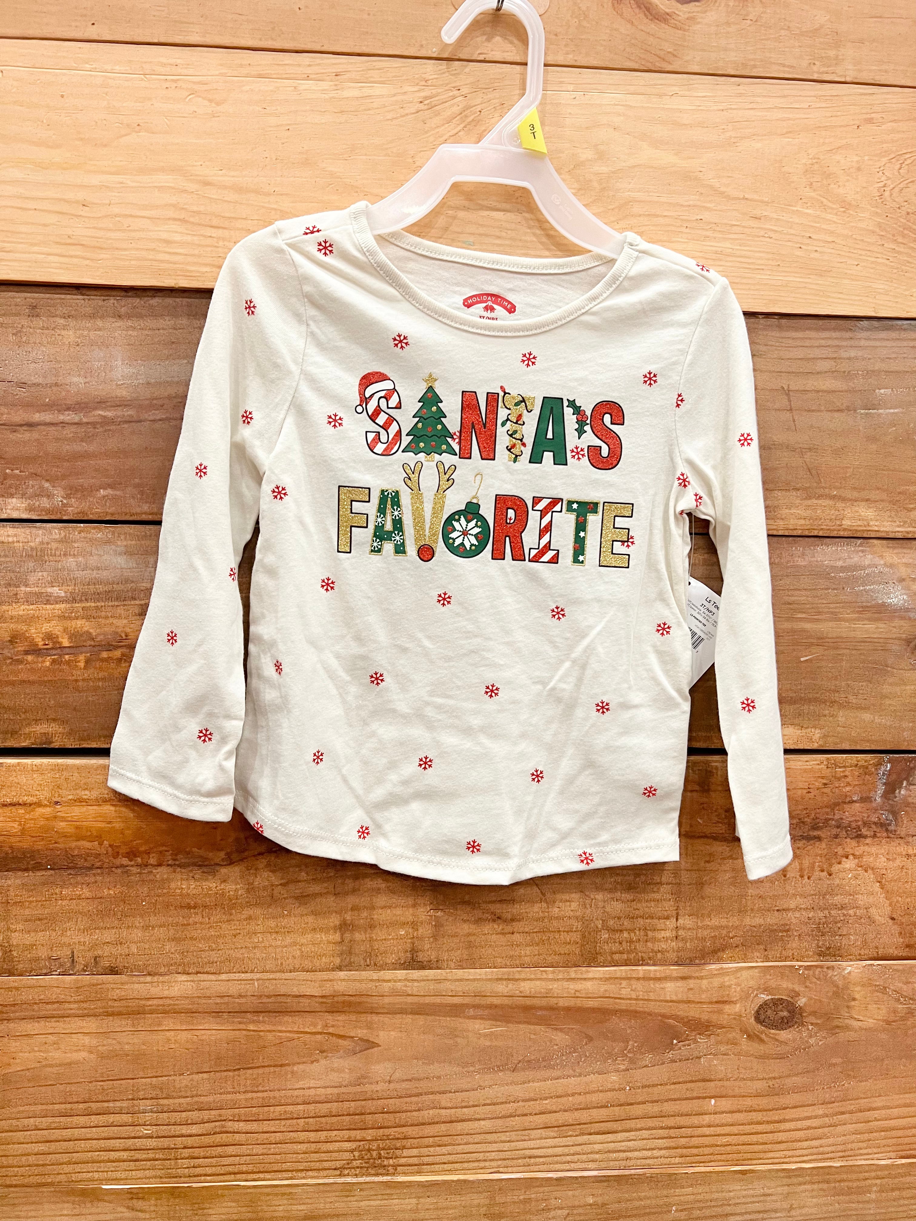 Holiday Time Santa's Favorite Shirt Size 3T – Three Little Peas Children's  Resale & Upscale Boutique