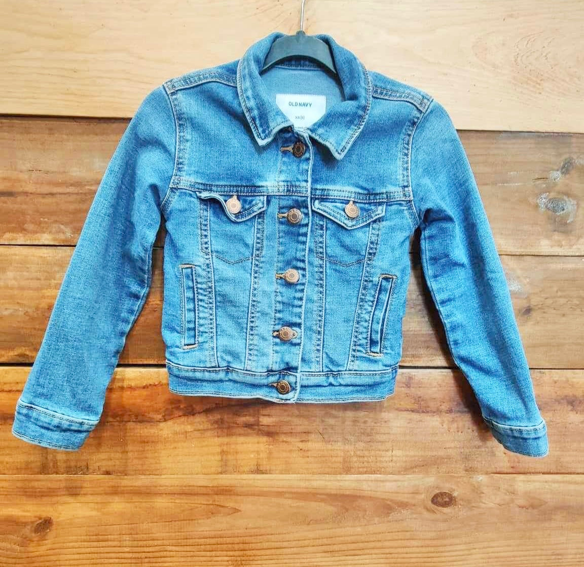 Keen to Be Seen Treat Pumpkin Denim Jacket