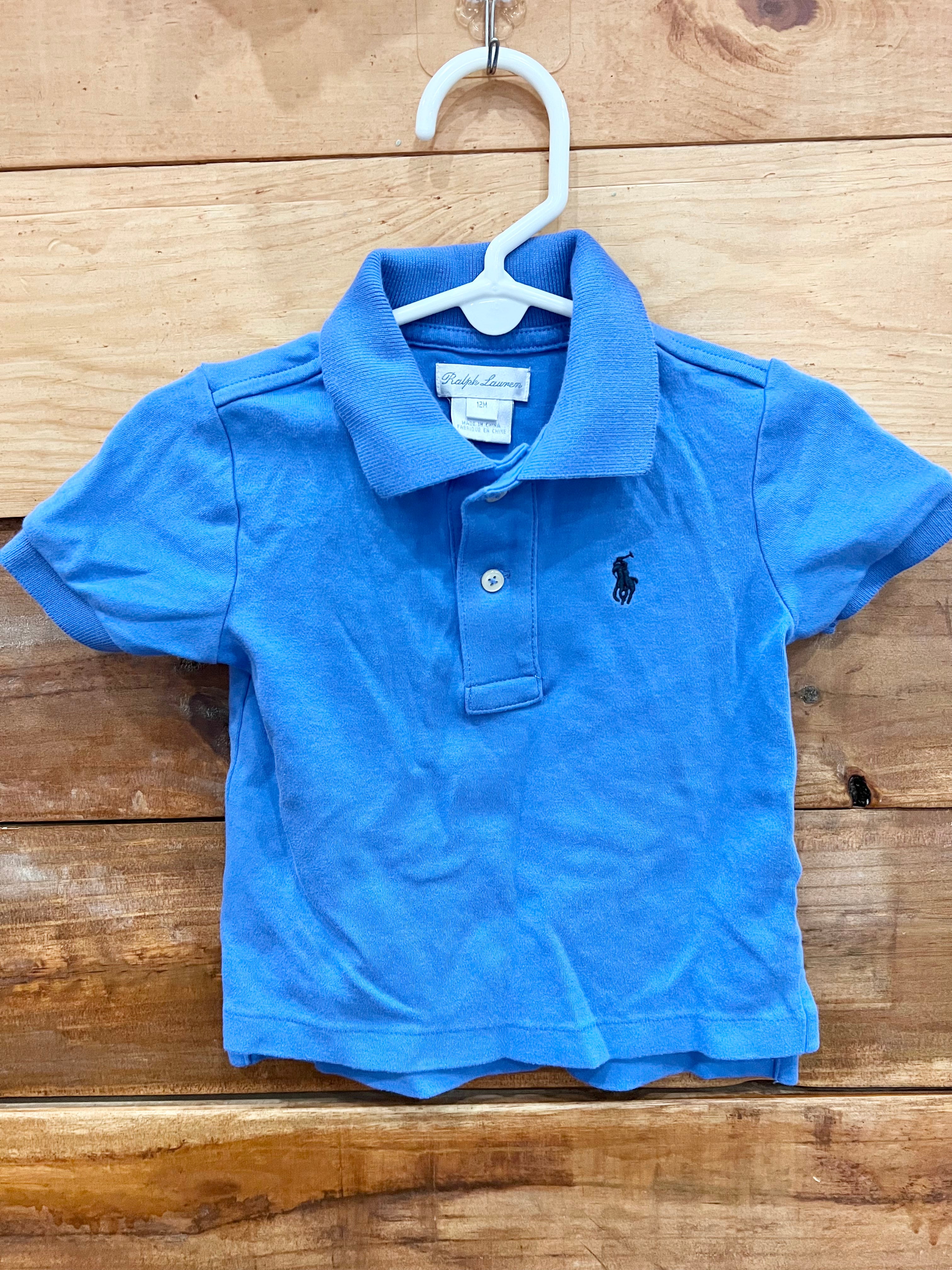 Ralph Lauren Blue Shirt Size 12m