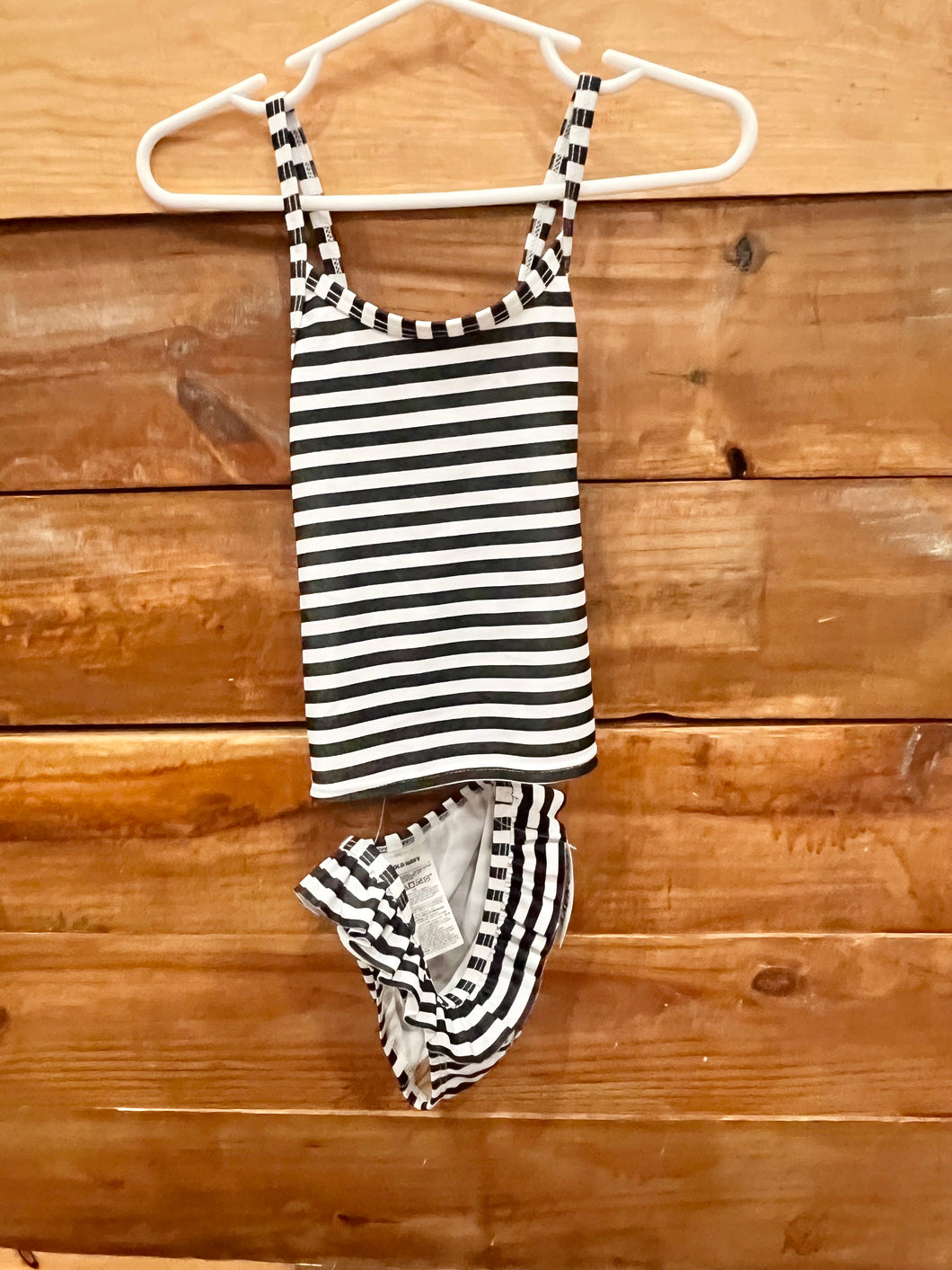 Old Navy Black Striped Swimsuit Size 3T
