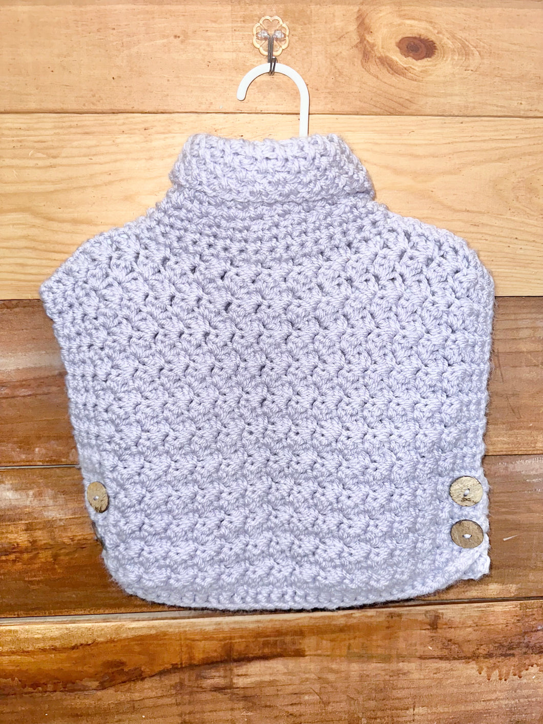Purple Knit Poncho Sweater Size 2-3Y