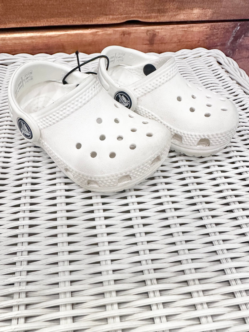Crocs White Shoes Size C4
