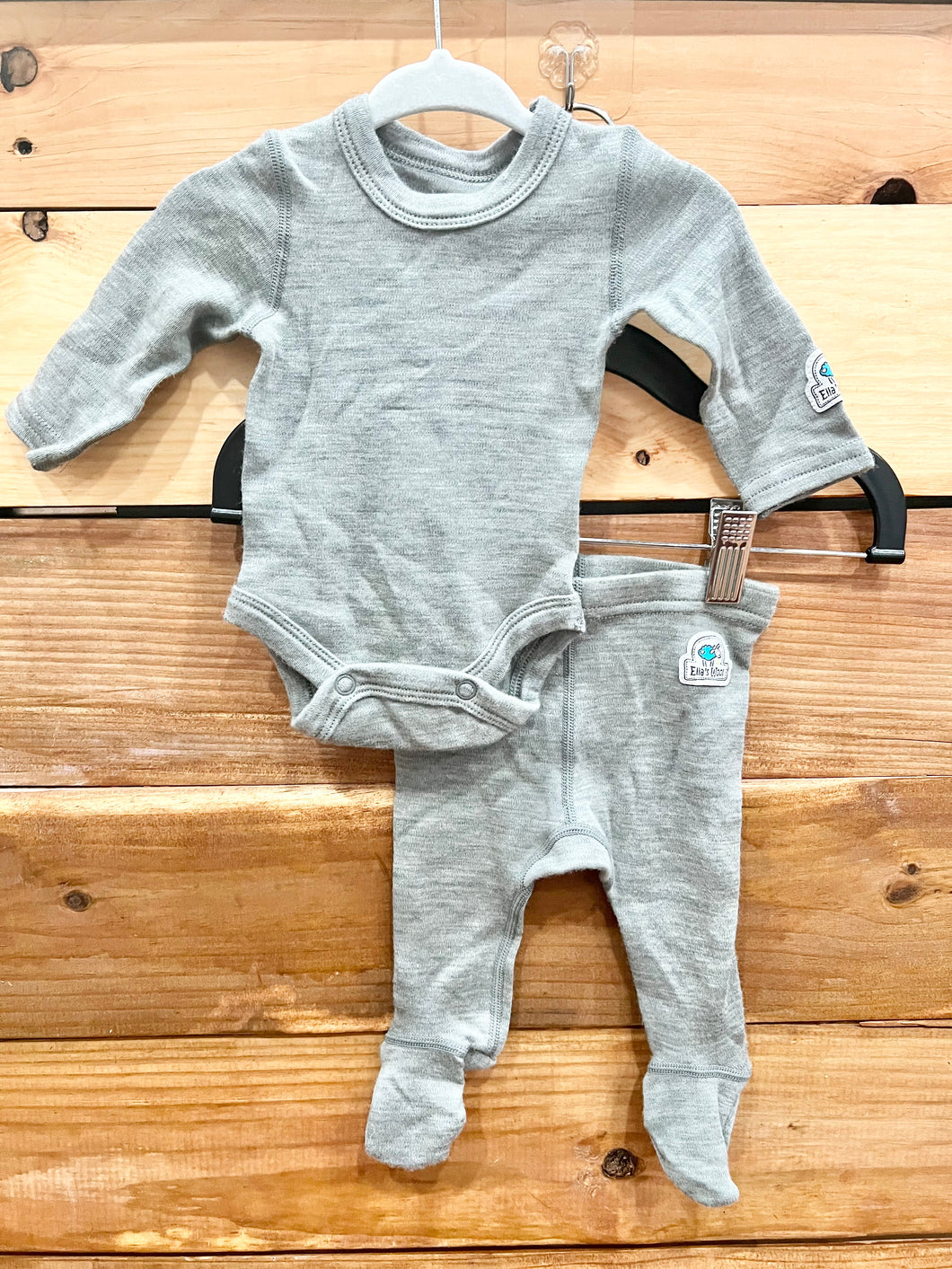 Ella's Wool 2pc Gray Outfit Size 3-6m