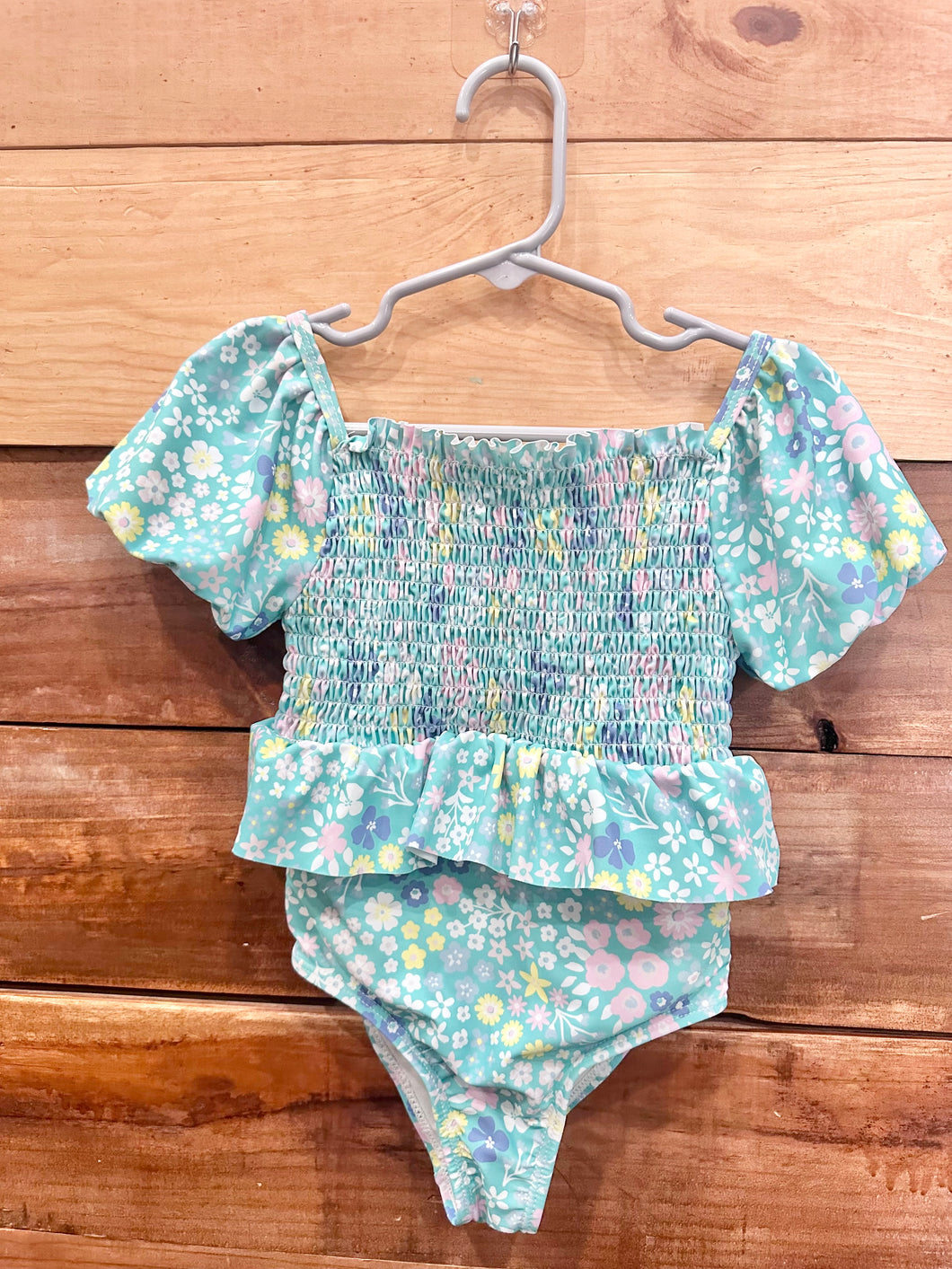 Tommy Bahama Blue Flower Swimsuit Size 2 Three Little Peas