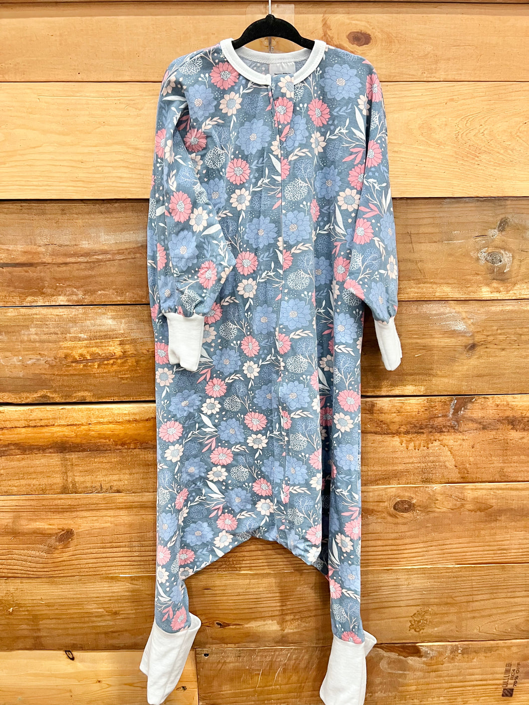 Zipadee Blue Flower Flying Squirrel Pajama Size 2-3T – Three